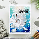 WAFFLE FLOWER:  Loving Swans | Die