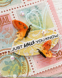 WAFFLE FLOWER: Die | Postage Collage Garden Critters