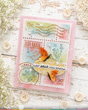 WAFFLE FLOWER: Stamp | Postage Collage Herb Silhouettes