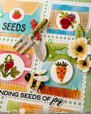 WAFFLE FLOWER: Die | Postage Collage Seeds Details