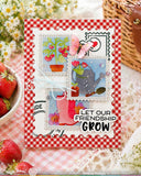 WAFFLE FLOWER: Stencil | Postage Collage Gardening