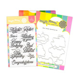 WAFFLE FLOWER: Best Wishes | Combo Stamp & Die