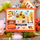 WAFFLE FLOWER: Postage Collage Fall | Stencil