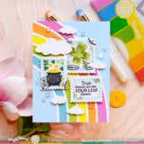 WAFFLE FLOWER: Postage Collage Lucky | Stamp