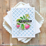 WAFFLE FLOWER: Sweet Strawberry | Combo Stamp & Die
