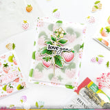 WAFFLE FLOWER: Sweet Strawberry | Coloring Stencil