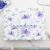 WAFFLE FLOWER: Postage Collage Spring Breeze | Stencil