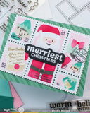 WAFFLE FLOWER: Postage Collage Dear Santa | Stamp