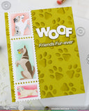 WAFFLE FLOWER: Postage Collage Woof | Stencil