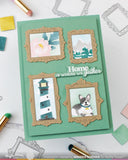 WAFFLE FLOWER: Postage Collage Frames | Die