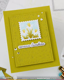 WAFFLE FLOWER: Stencil & Die Combo | Square Postage Daffodils