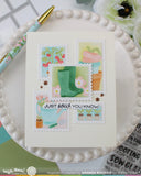 WAFFLE FLOWER: Stencil | Postage Collage Gardening