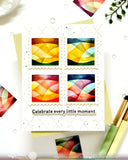 WAFFLE FLOWER: Stencil | Square Postage Wave