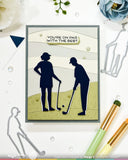 WAFFLE FLOWER: Stamp | Golf Puns