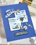 WAFFLE FLOWER: Stamp | Fishing Puns