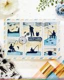 WAFFLE FLOWER: Stamp | Fishing Puns