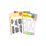 WAFFLE FLOWER: Snow Angel Sentiments | Combo Stamp & Die