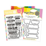 WAFFLE FLOWER: Stamp & Die Combo | Green Thumb Sentiments