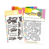 WAFFLE FLOWER: Stamp & Die Combo | Your Day Sentiments