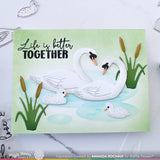 WAFFLE FLOWER:  Loving Swans | Die
