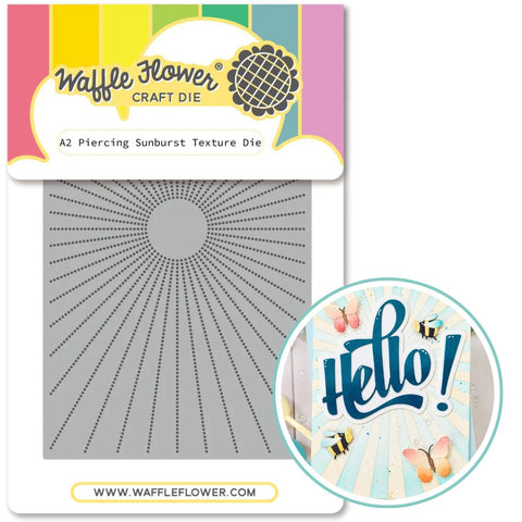 WAFFLE FLOWER: Die | A2 Piercing Sunburst Texture