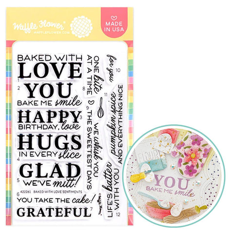 WAFFLE FLOWER: Stamp | Bake With Love