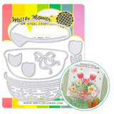 WAFFLE FLOWER:  Basketful Base Die | Die