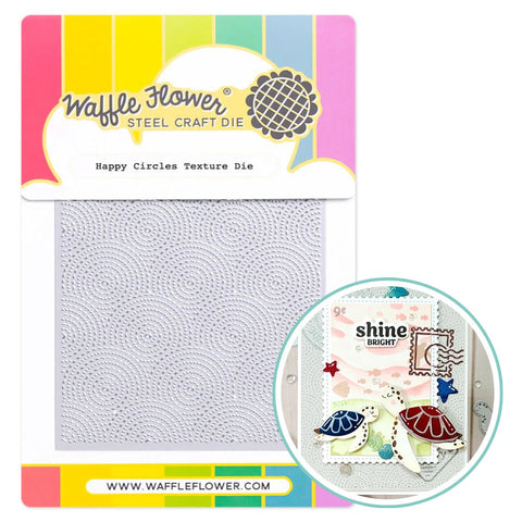 WAFFLE FLOWER: Die | Happy Circles Texture