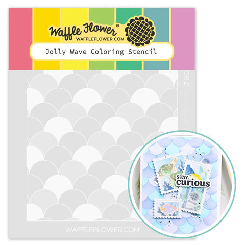 WAFFLE FLOWER: Stencil | Jolly Wave