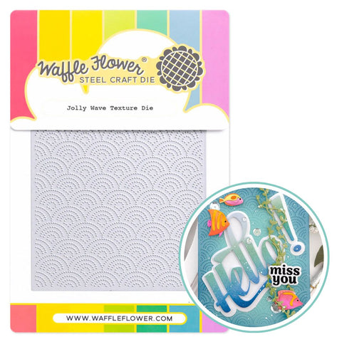 WAFFLE FLOWER: Die | Jolly Wave Texture
