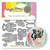 WAFFLE FLOWER: Die | Postage Collage Baby Icons