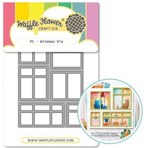 WAFFLE FLOWER: Die | Postage Collage Windows