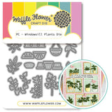 WAFFLE FLOWER: Die | Postage Collage Windowsill Plants