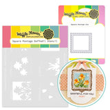 WAFFLE FLOWER: Stencil & Die Combo | Square Postage Daffodils