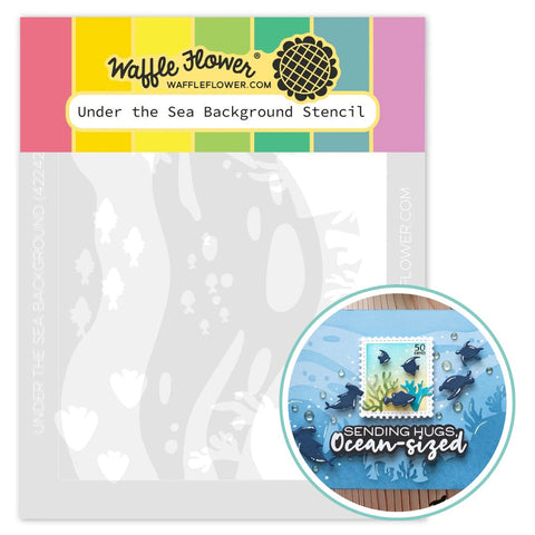 WAFFLE FLOWER: Stencil | Under The Sea