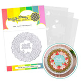 WAFFLE FLOWER: Stencil & Die | Cake Focal