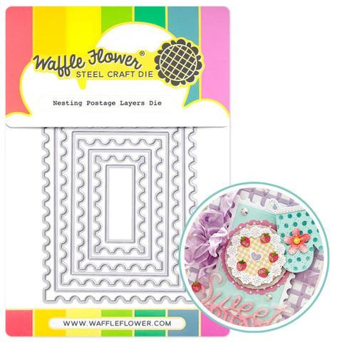 WAFFLE FLOWER:  Die |  Nesting Postage Layers