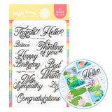 WAFFLE FLOWER: Best Wishes | Stamp