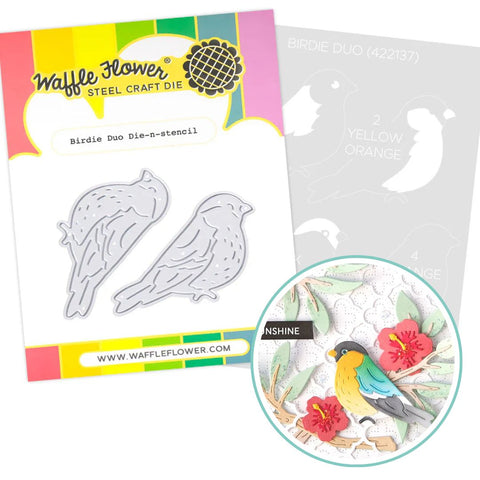 WAFFLE FLOWER: Birdie Duo | Stencil & Die