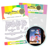 WAFFLE FLOWER: Birdie Friends in Winter | Stencil & Die
