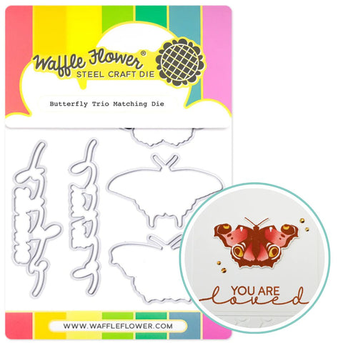 WAFFLE FLOWER:  Butterfly Trio | Die