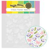 WAFFLE FLOWER: Crocus Flutter | Stencil