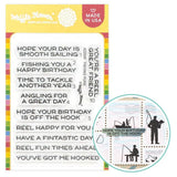 WAFFLE FLOWER: Stamp | Fishing Puns