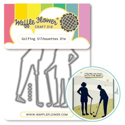 WAFFLE FLOWER: Die | Golfing Silhouettes