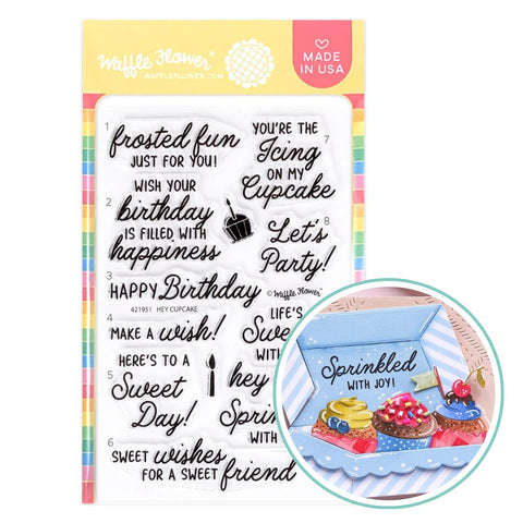 WAFFLE FLOWER: Hey Cupcake | Stamp