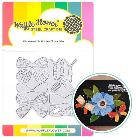 WAFFLE FLOWER:  Mix and Match Butterflies | Die