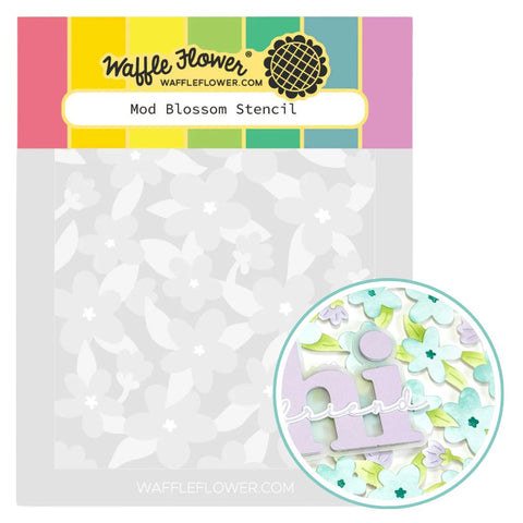 WAFFLE FLOWER: Mod Blossom | Stencil