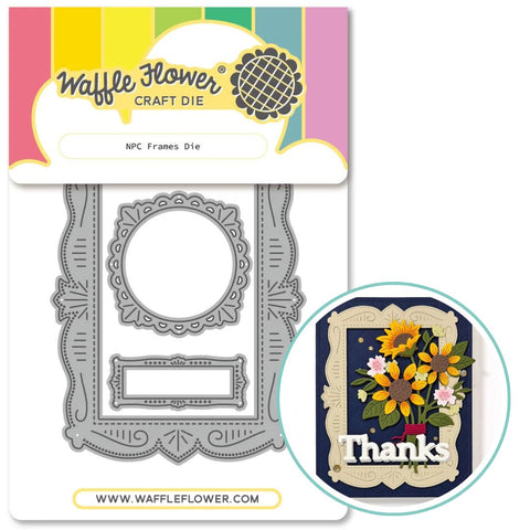 WAFFLE FLOWER: Die | Nesting Postage Collage Frames