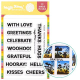 WAFFLE FLOWER: Nesting Postage Collage Greetings | Stamp
