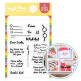 WAFFLE FLOWER: Postage Collage Dear Santa | Stamp